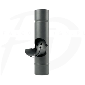 Osadnik odzyskiwacz wody stal Inguri ⌀ 100 kolor grafitowy ciemny RAL 7016